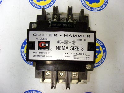 <b>Cutler-Hammer - </b>C10EN3 Contactor, No Lugs 480V Coil